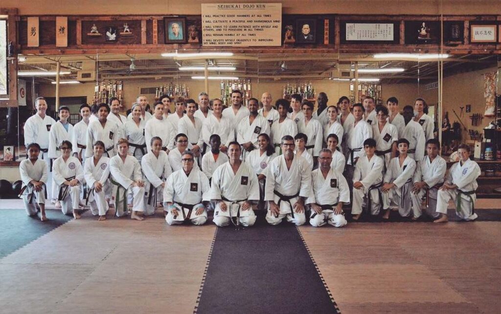 Sensei and student group photo