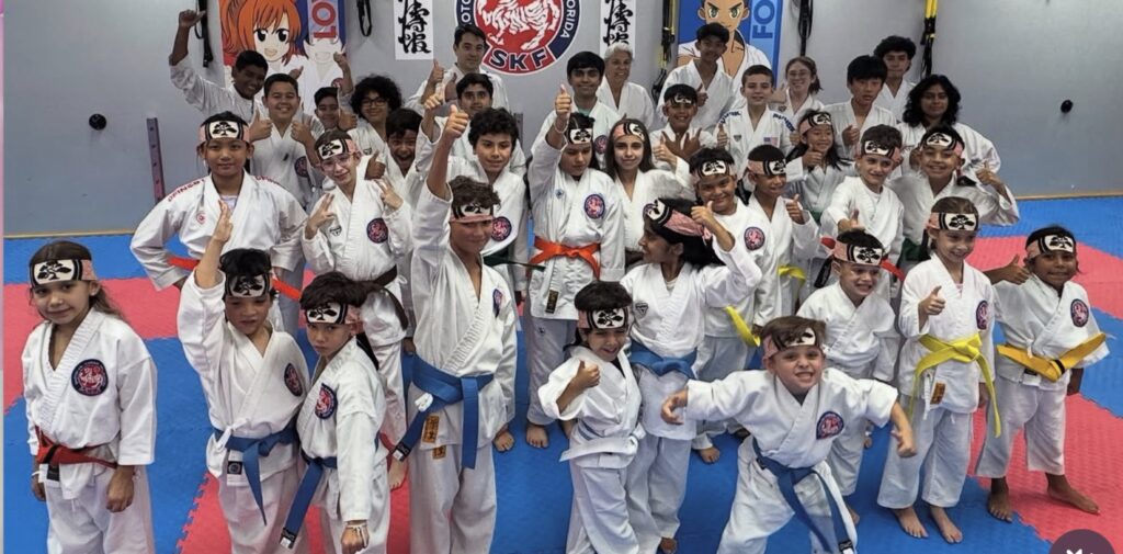 traditional shotokan karate team photo