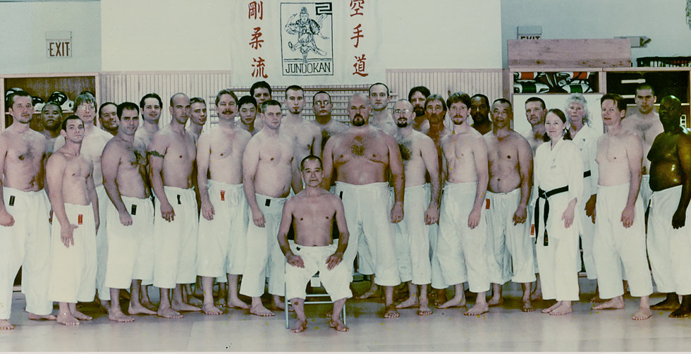 Karate adults training